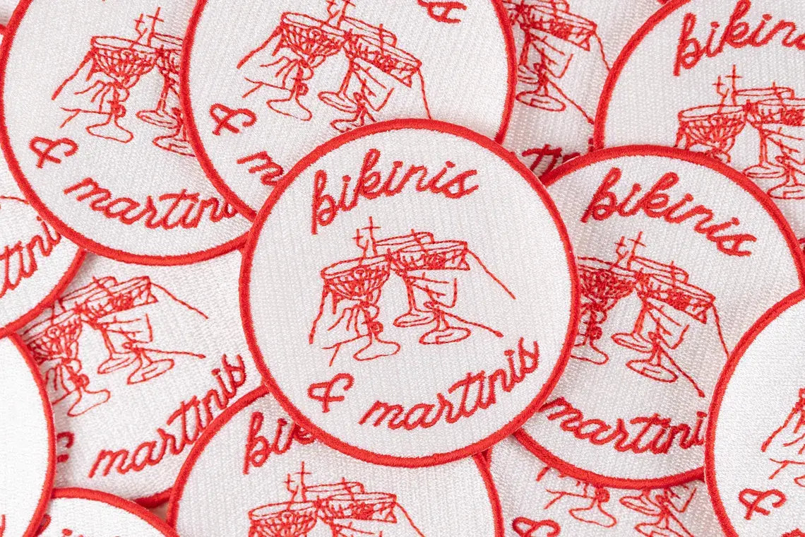 Bikinis and Martinis Iron-On Patch Bachelorette Party, Bars