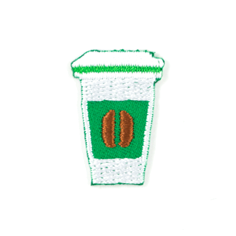 Coffee Cup Mini Sticker Patch