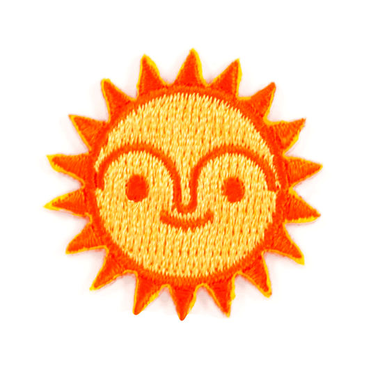 Mini Sun Embroidered Sticker Patch