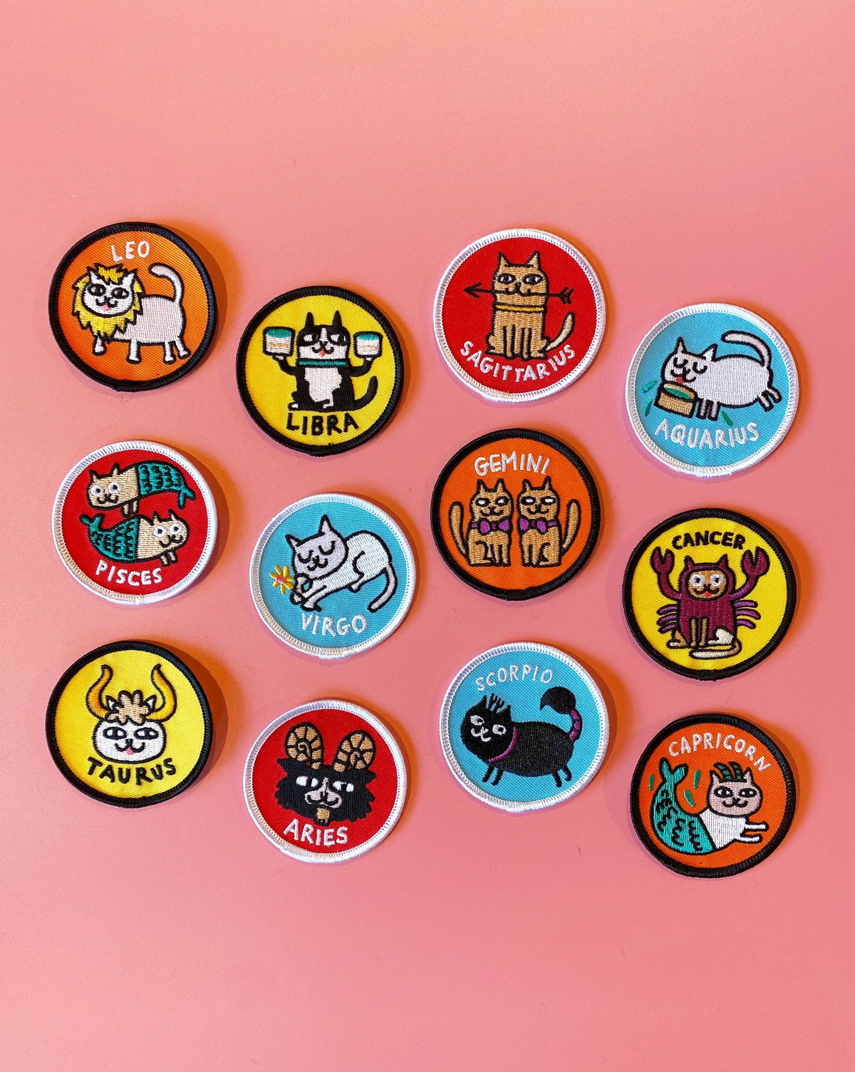 Capricorn Zodiac Sign Catstrology Iron on Patch