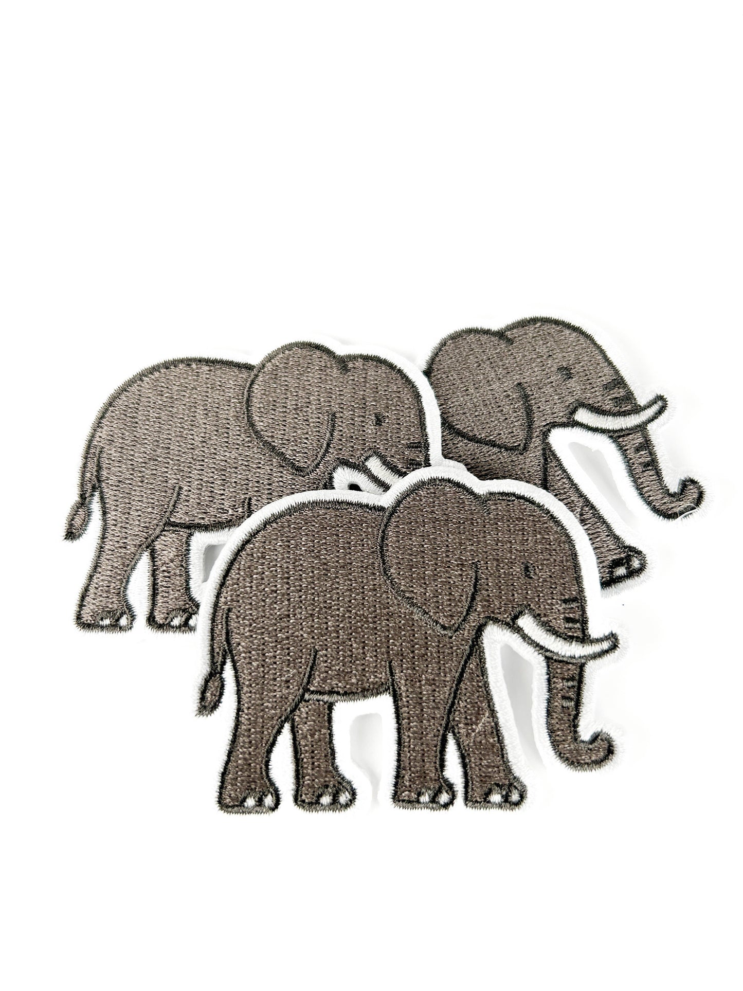 Elephant Embroidered Patch Iron On or Sew On Cute Safari