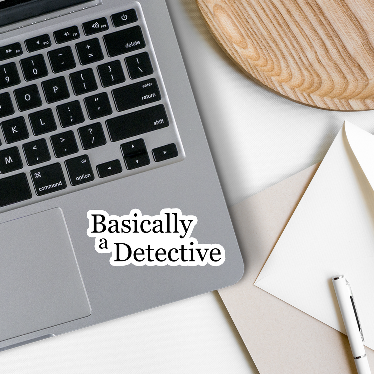 Detective | Funny | Mystery | Waterproof Sticker | 3.5"