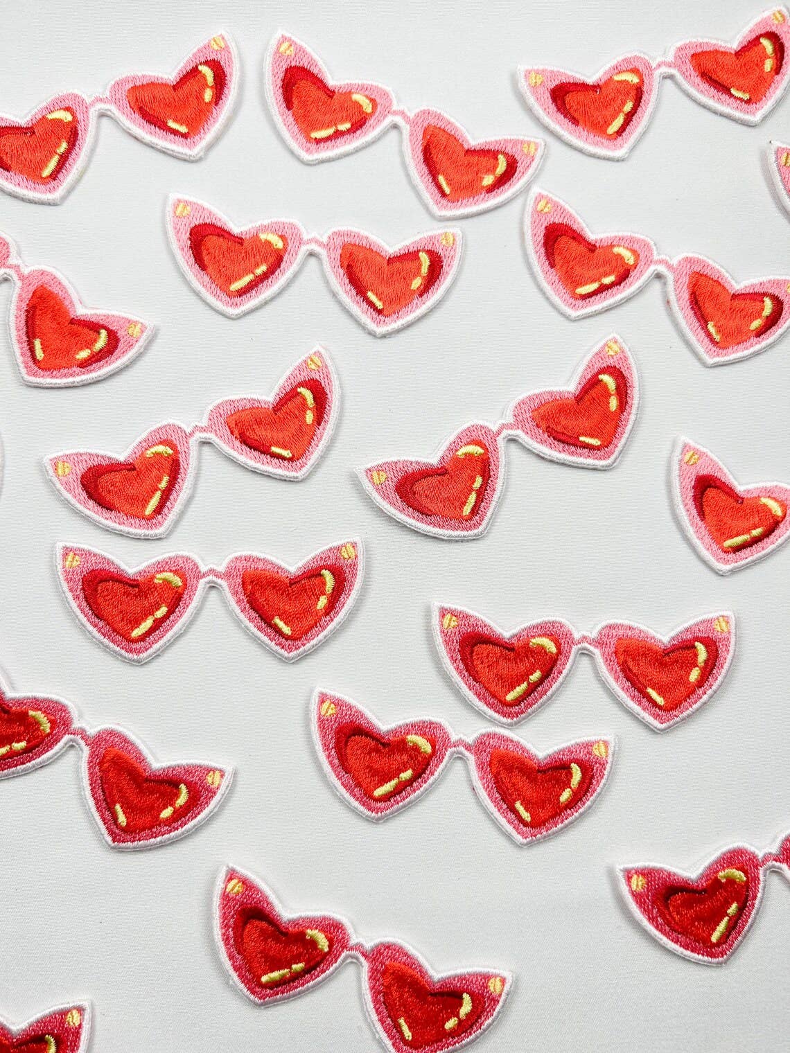 Pink Sunglasses Patch Embroidered Iron-On Patch Bachelorette