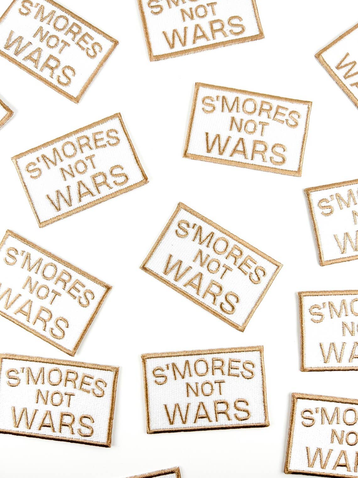 S'mores Not Wars Embroidered Iron-on Sew-on Patch Camping