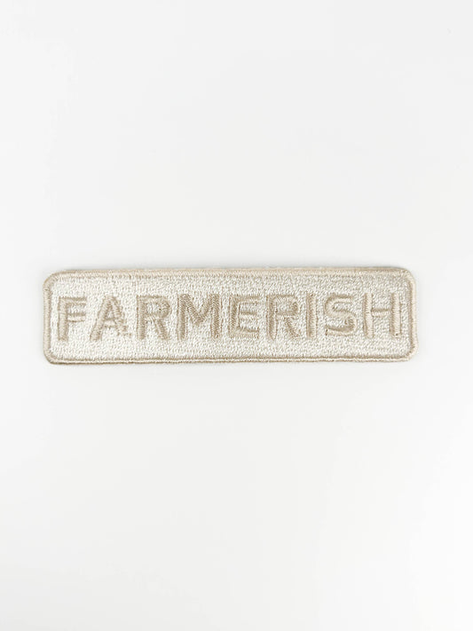 Farmerish Embroidered Iron-On Patch Homesteader Farm Garden