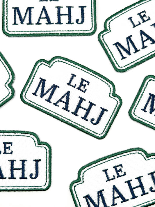 Le Mahj Mahjong Embroidered Patch Mahjong Board Game Club
