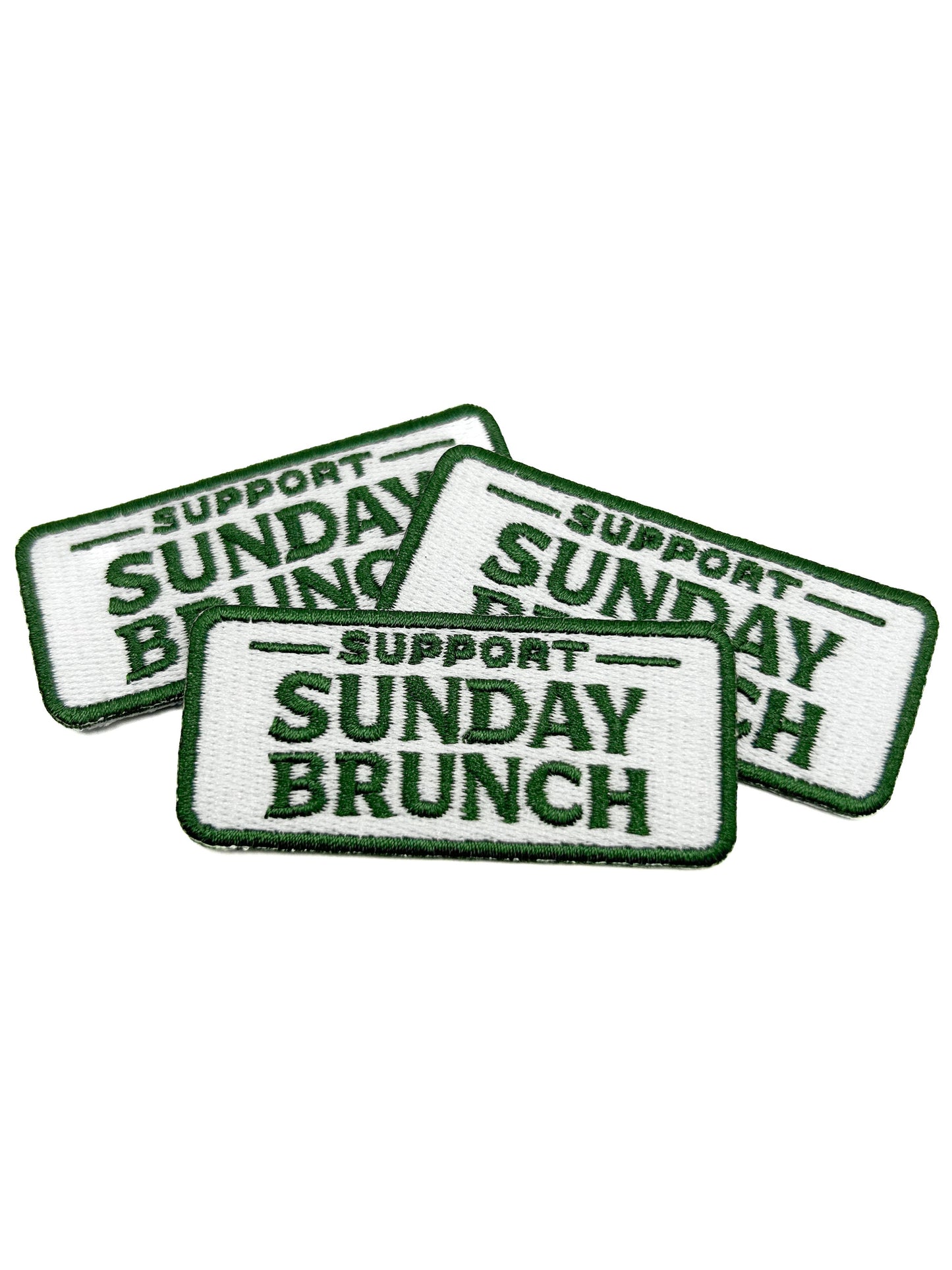 Support Sunday Brunch Embroidered Patch Funny Brunch Quote