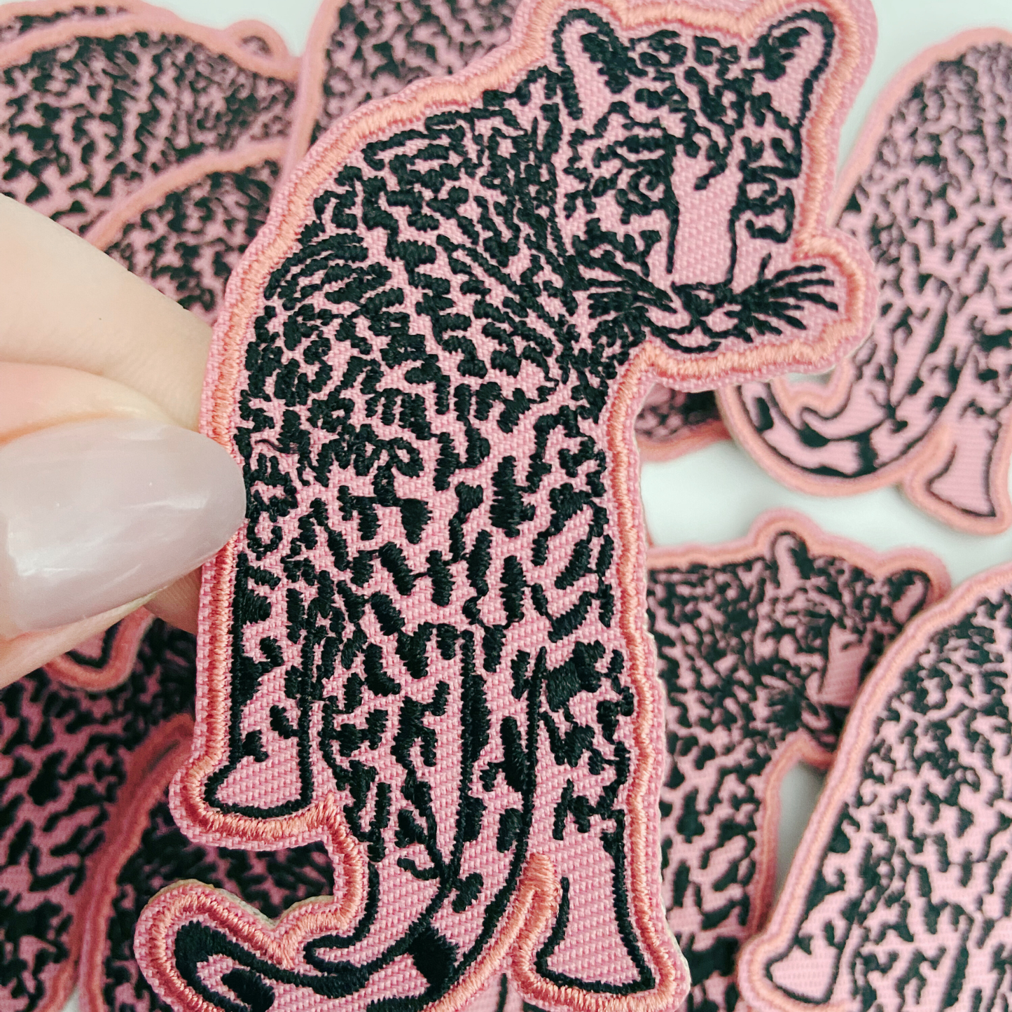 Pink Panther Iron On Patch