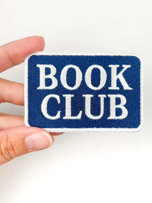 Book Club Embroidered Iron On Patch