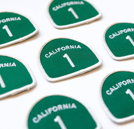 California Highway 1 Embroidered Iron on Patch