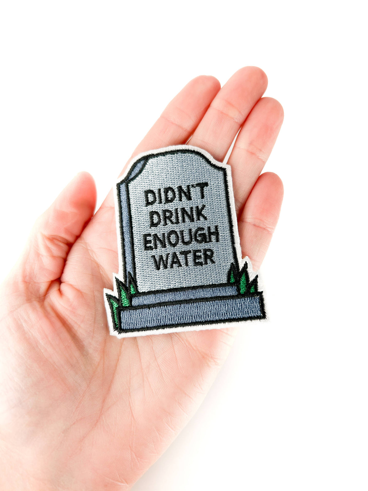 Didn’t Drink Enough Water Embroidered Patch | Funny Cocktail