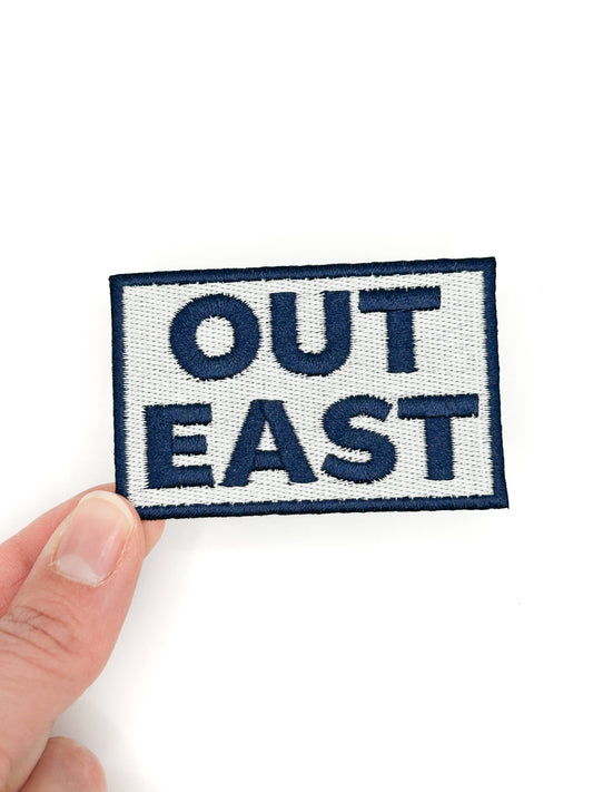 Out East Embroidered Patch Coastal, Preppy, Nautical, Travel