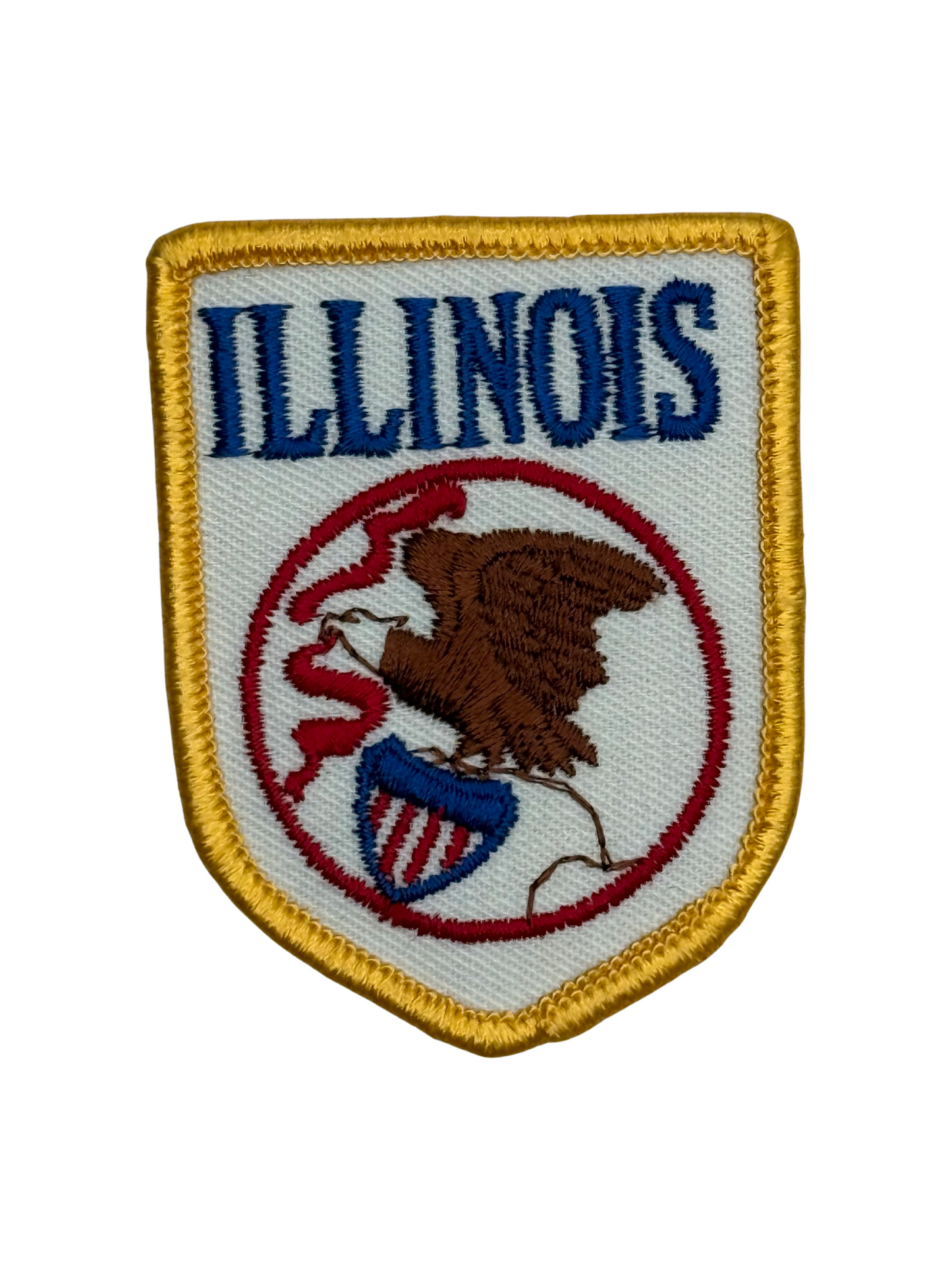 Illinois Vintage State Souvenir Patch 3x2.5