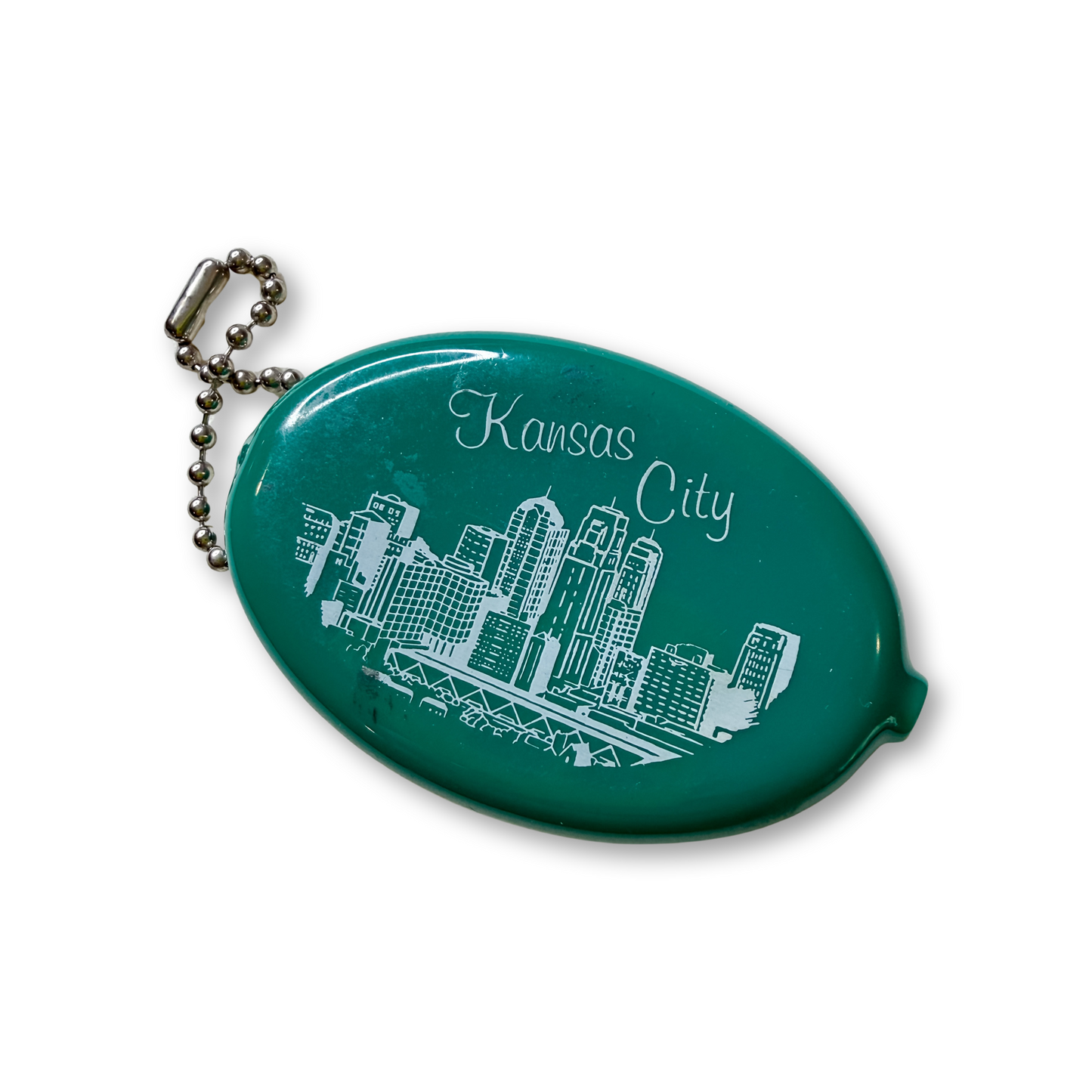 Vintage Kansas City Rubber Key Chain Souvenir