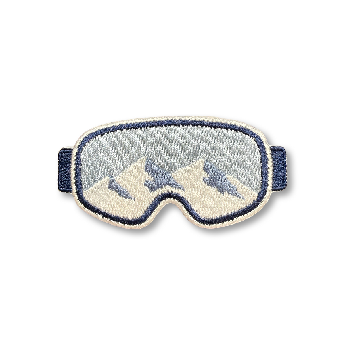 Ski Goggles with Mountains Patch