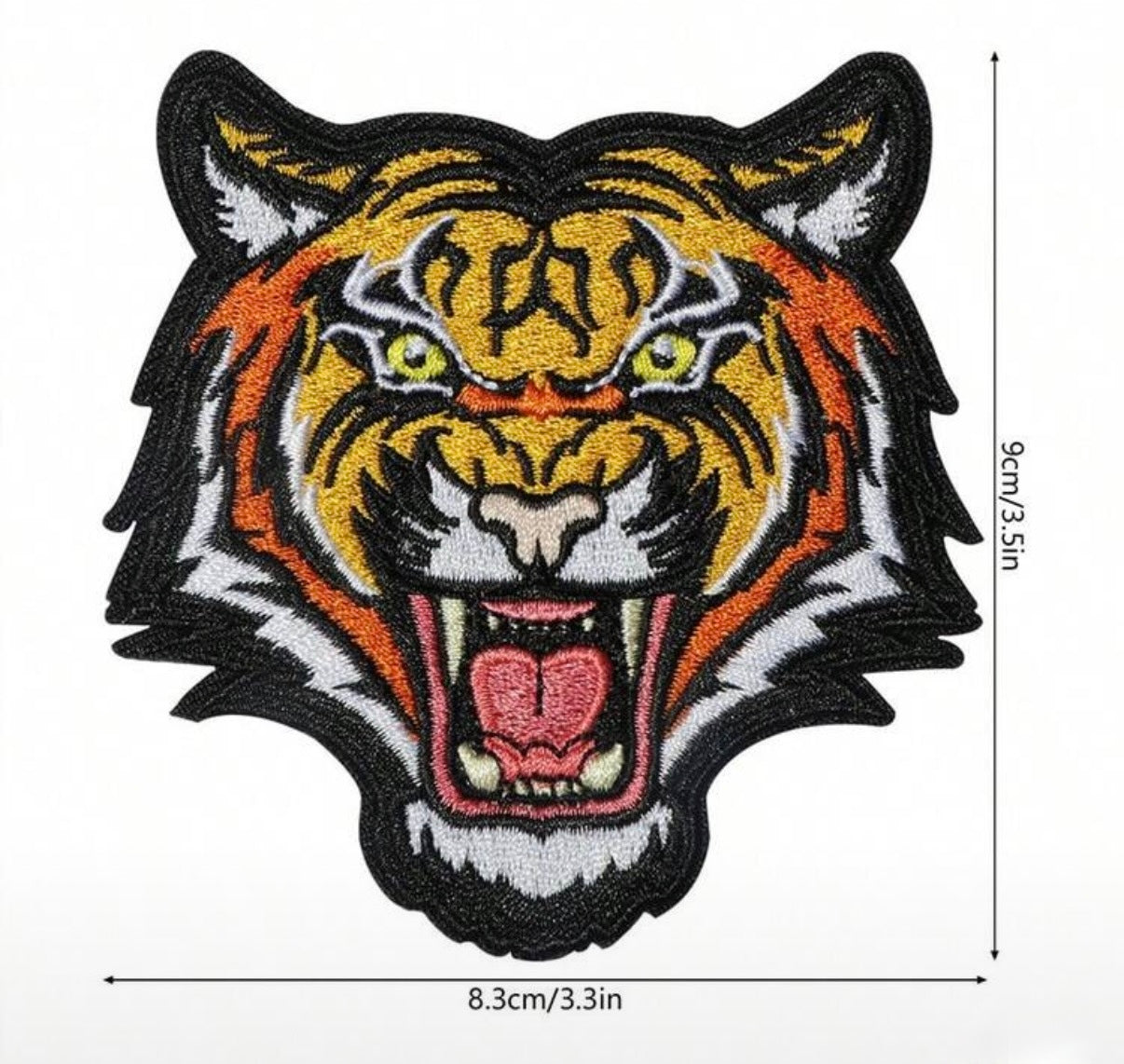 Tiger Embroidered Iron on Patch