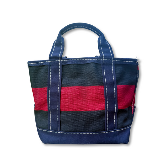 Vintage Y2K LL Bean Boat & Tote Mini Navy and Maroon