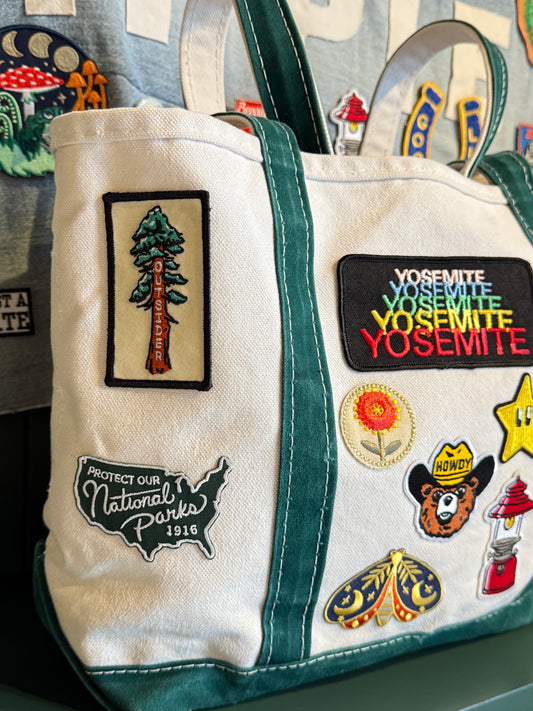 Yosemite National Park Around the Way Girl Vintage Upcycled Tote Bag