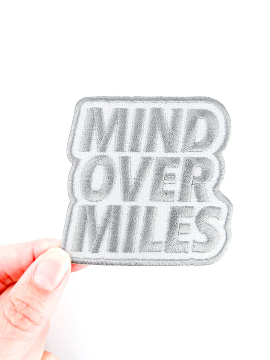 Mind Over Miles Patch | Motivational Running Embroidered