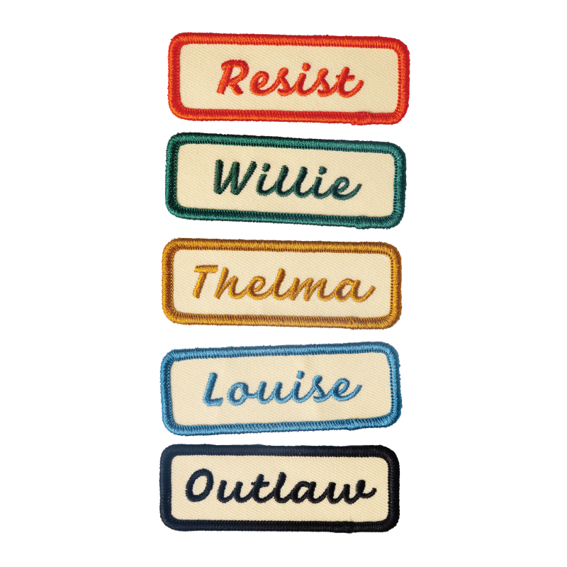 "thelma" Vintage Inspired Iron On Name Patch