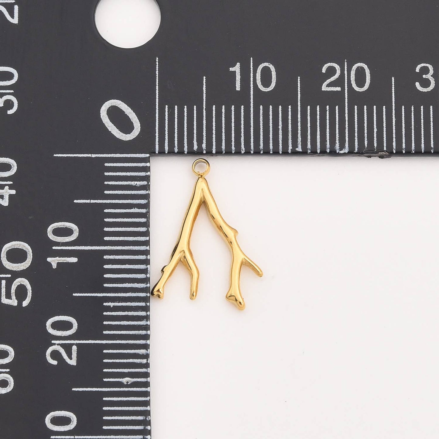 Gold Filled Coral Charm