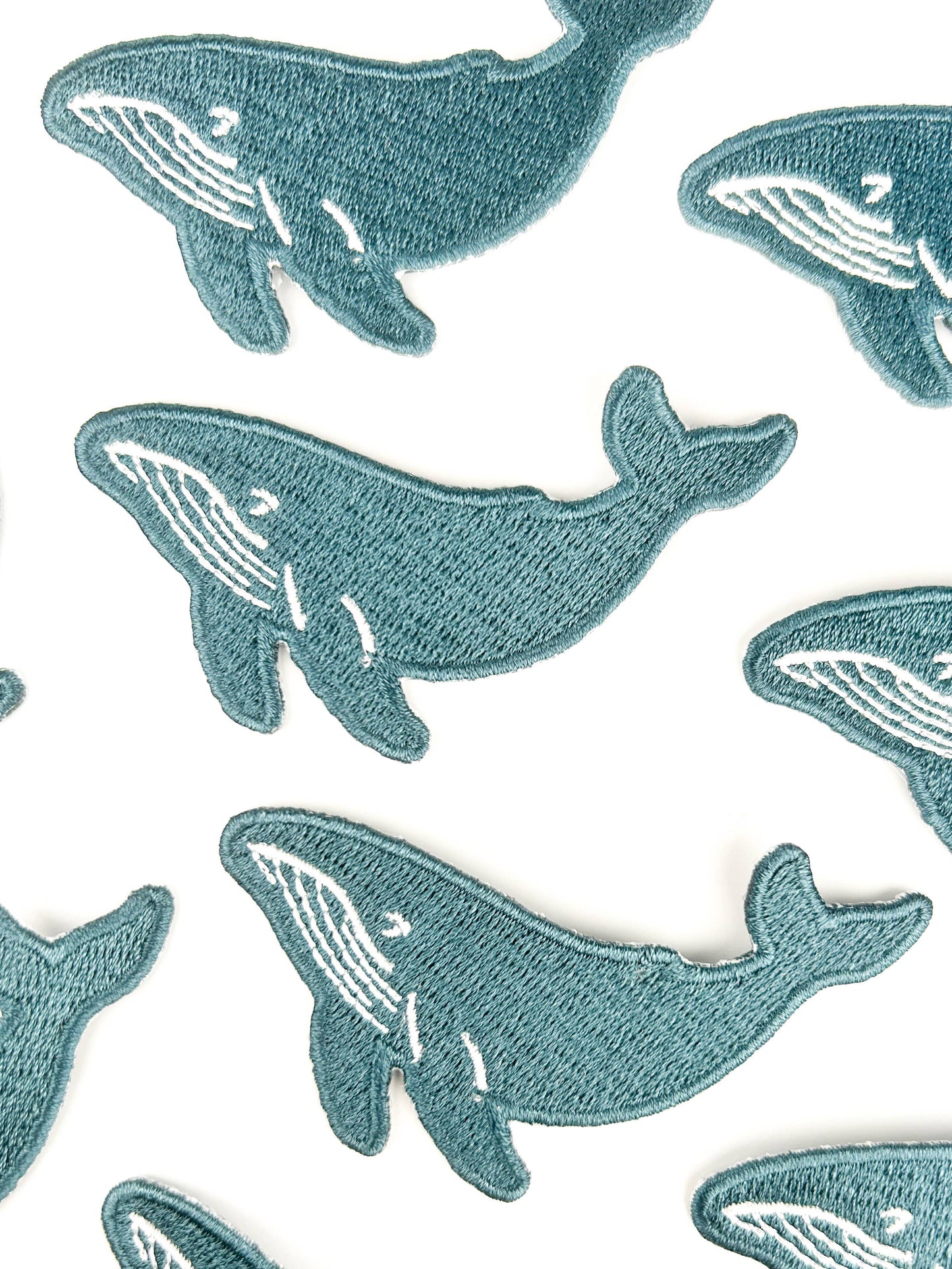Whale Patch Ocean Animal Embroidered Iron On Patch Nautical