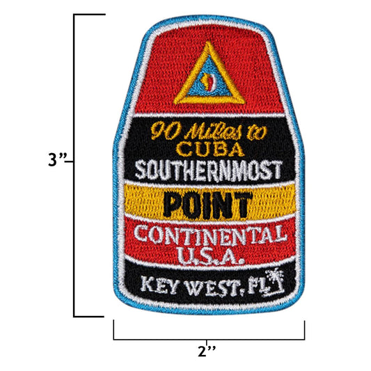 Southernmost Point Key West Florida Iron-on Patch