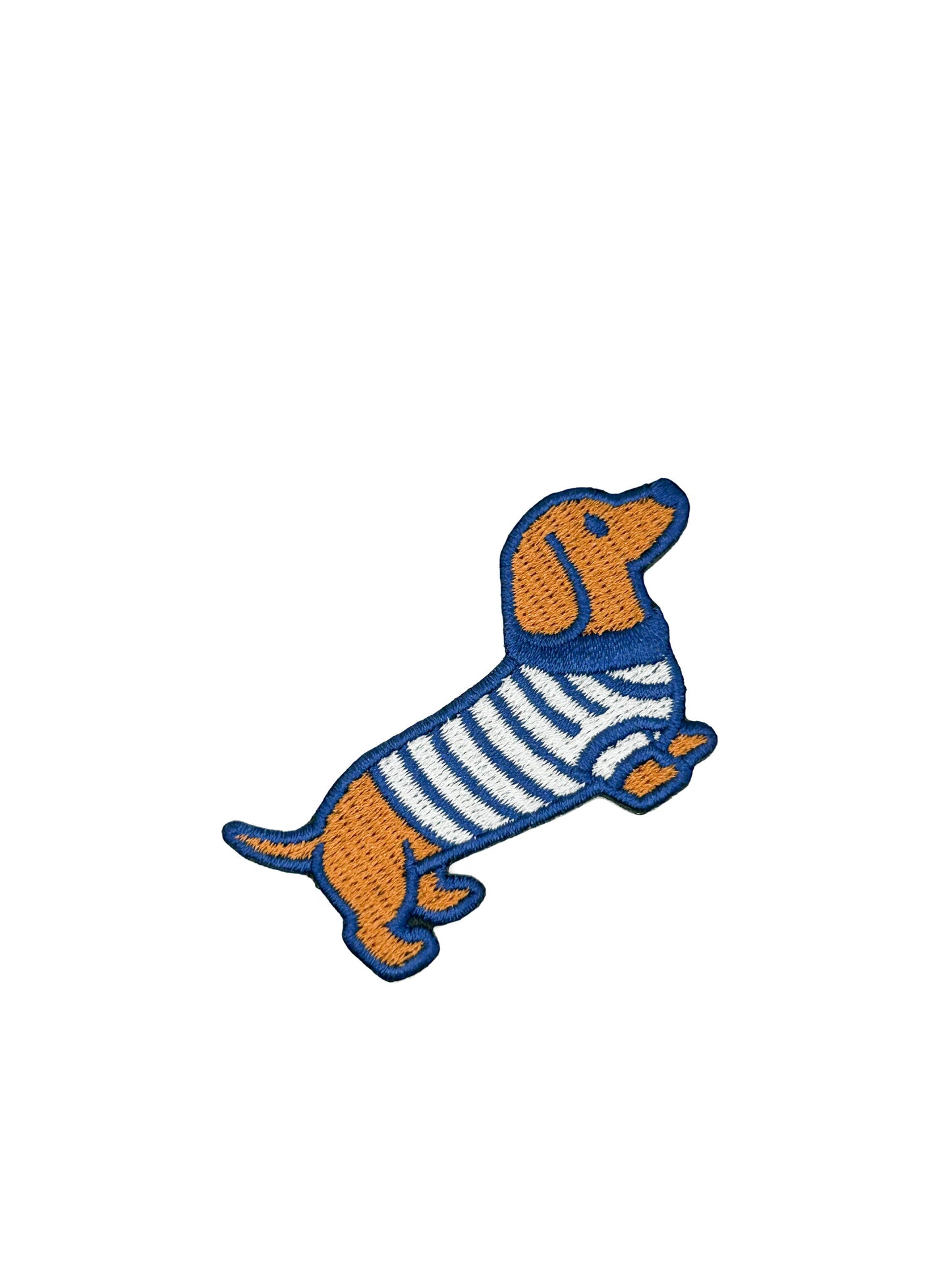 Dashing Dachshund Puppy Dog Embroidered Iron On Patch