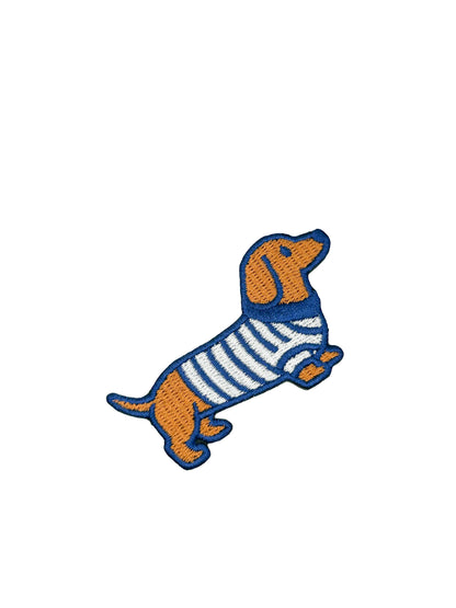Dashing Dachshund Puppy Dog Embroidered Iron On Patch