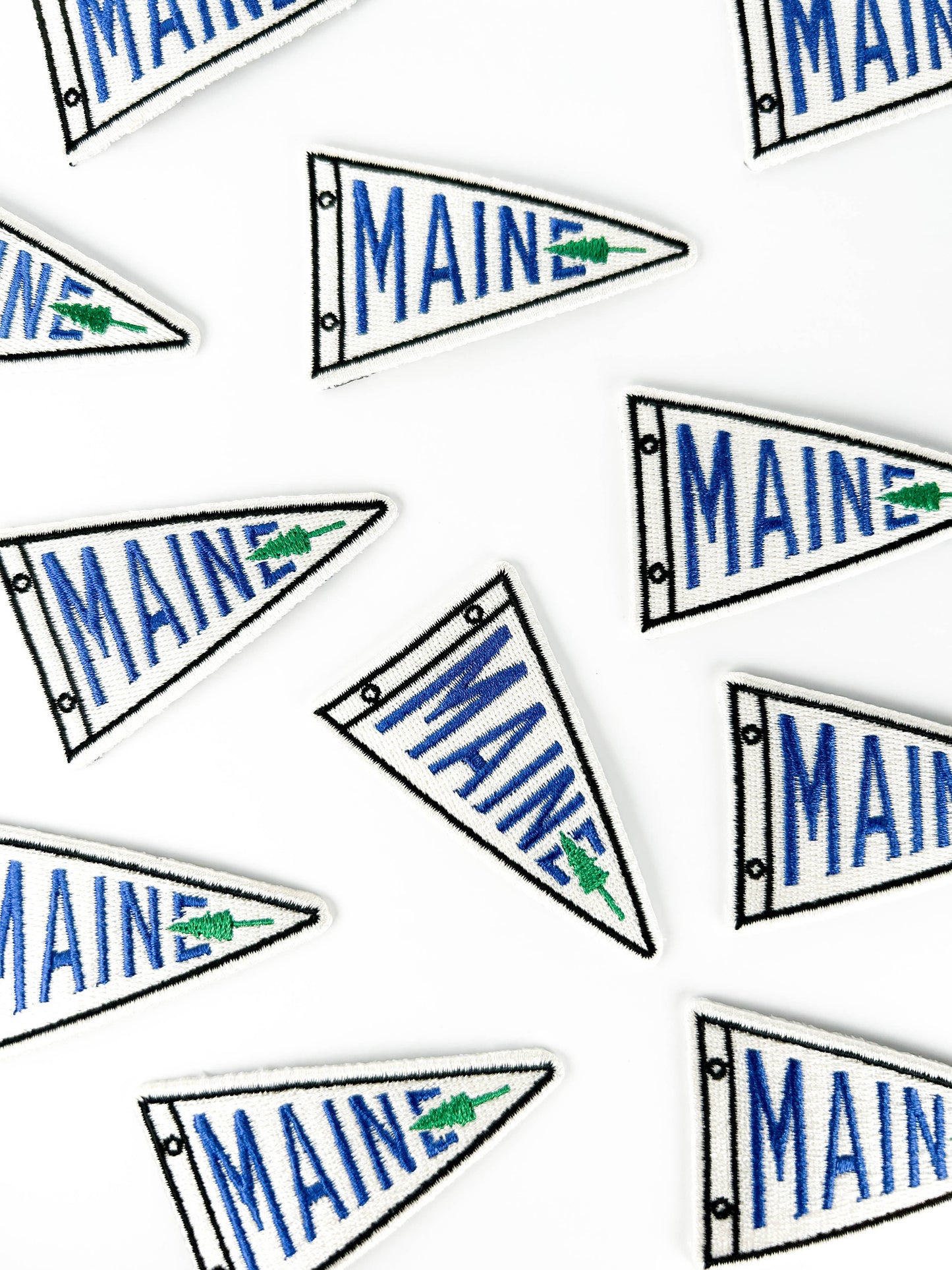 Maine Embroidered Patch State Souvenir Iron On Patch Hats