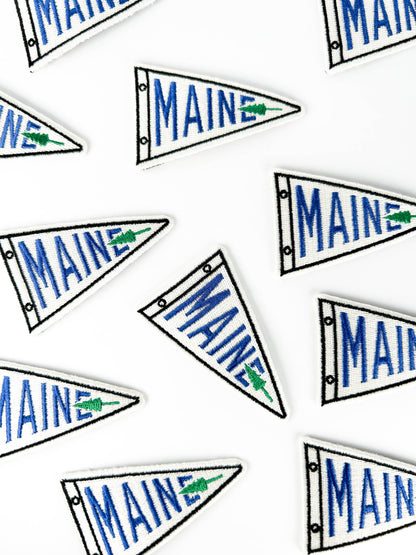 Maine Embroidered Patch State Souvenir Iron On Patch Hats