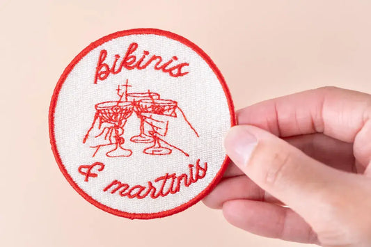 Bikinis and Martinis Iron-On Patch Bachelorette Party, Bars
