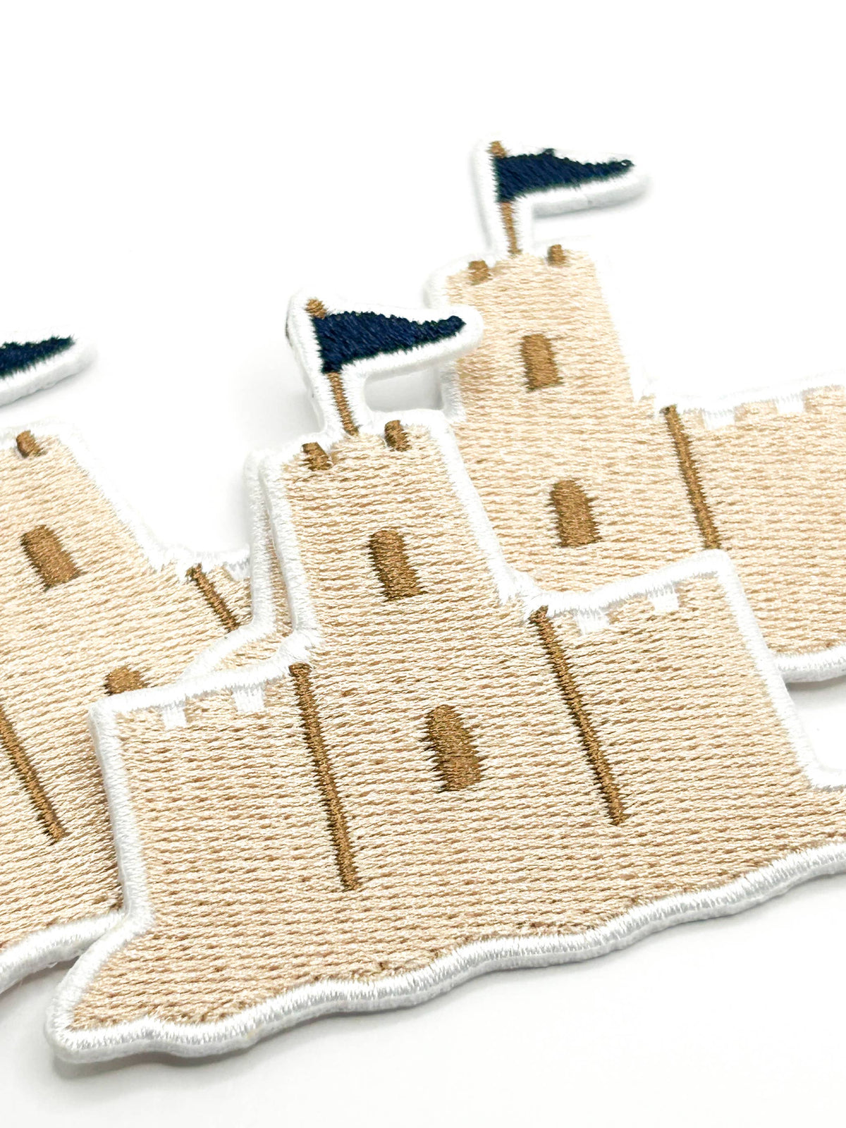 Sandcastle Embroidered Iron On Patch