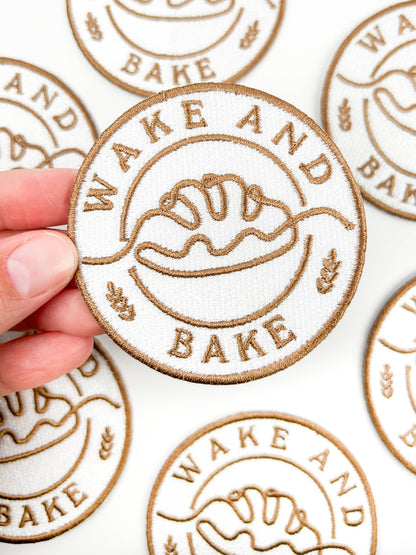 Wake and Bake Embroidered Iron-On Patch