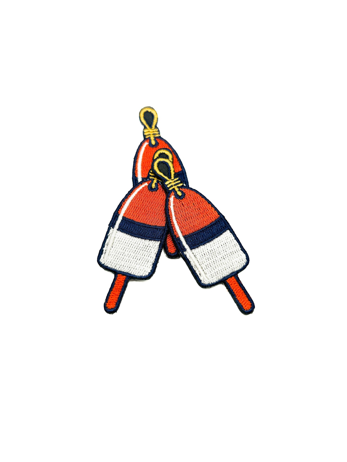 Lobster Buoy Embroidered Patch Coastal Nautical Buoy Patch