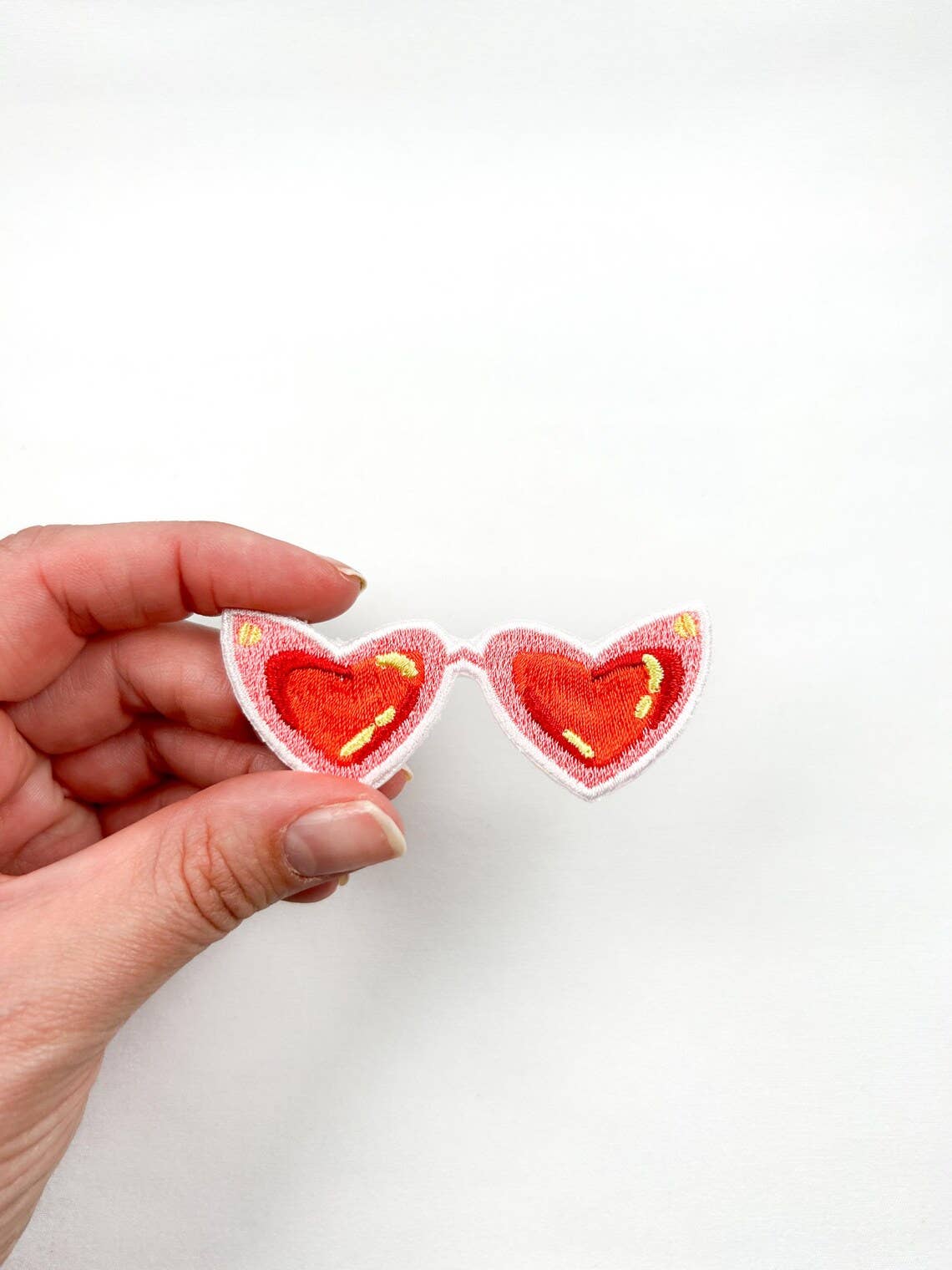 Pink Sunglasses Patch Embroidered Iron-On Patch Bachelorette
