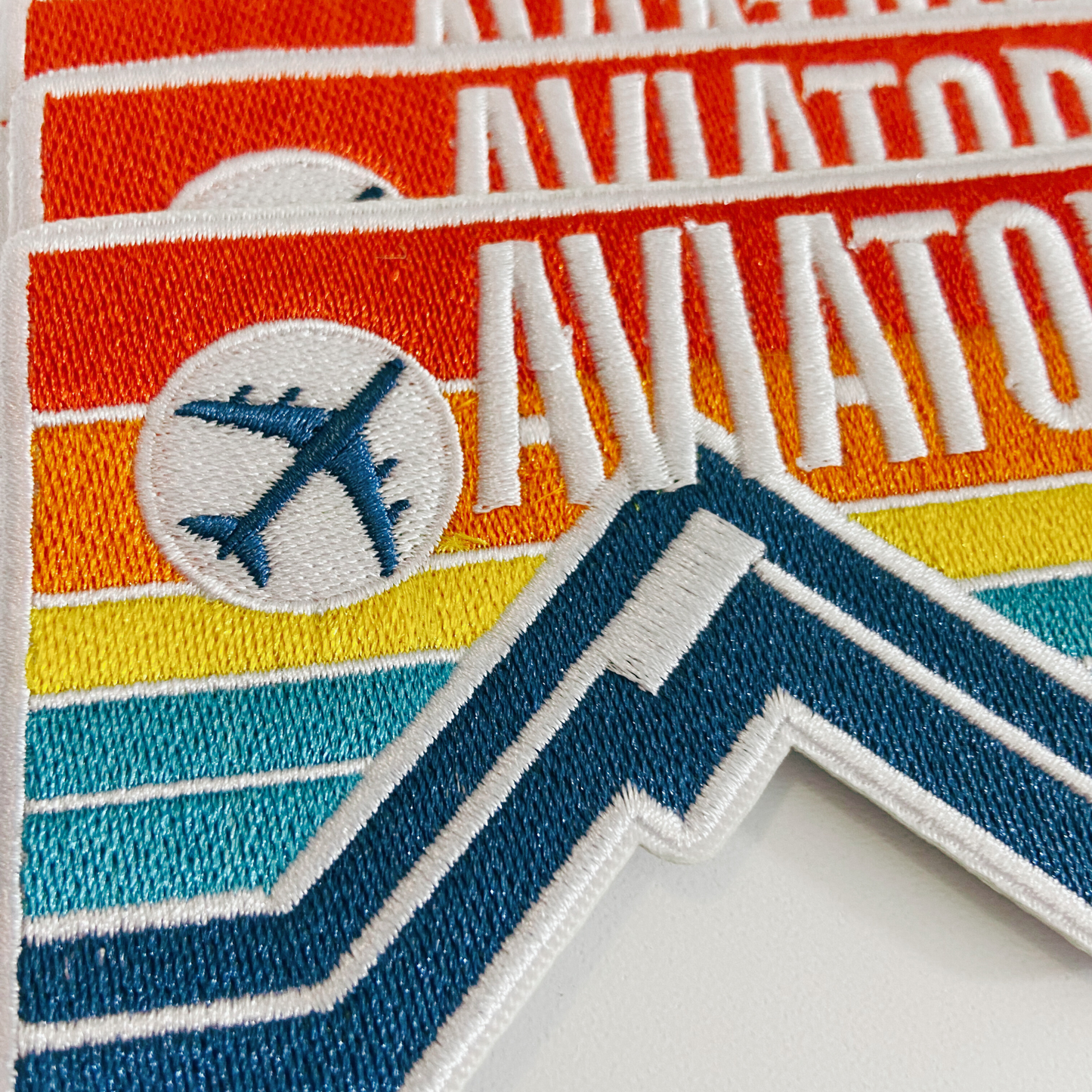 AVIATOR Iron On Embroidered Patch