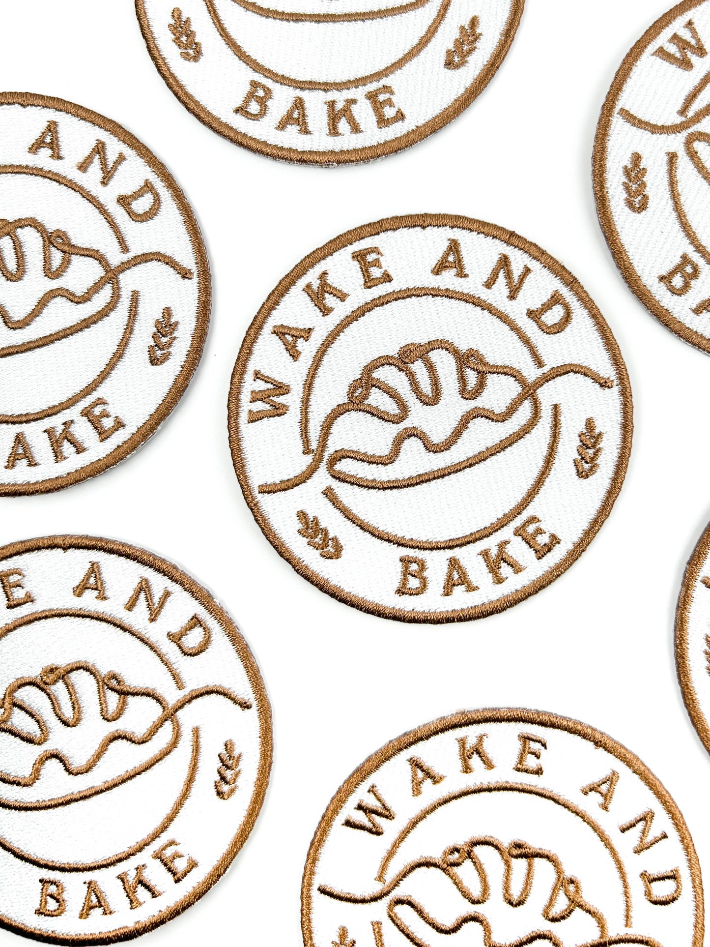 Wake and Bake Embroidered Iron-On Patch
