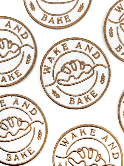 Wake and Bake Embroidered Iron-On Patch