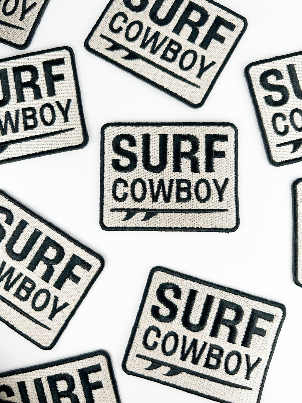 Surf Cowboy Patch | Western Surfing Embroidered Iron On