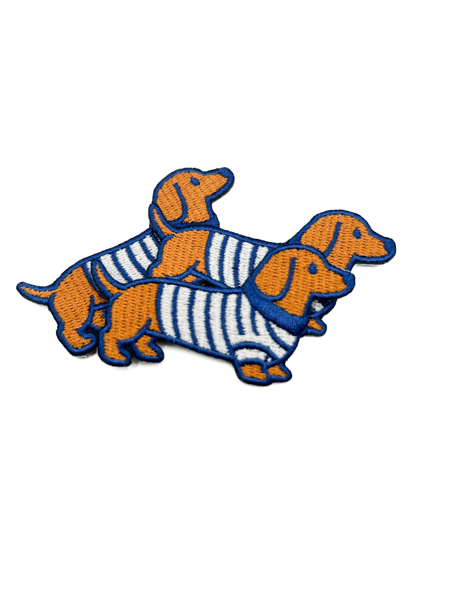 Dashing Dachshund Puppy Dog Embroidered Iron On Patch