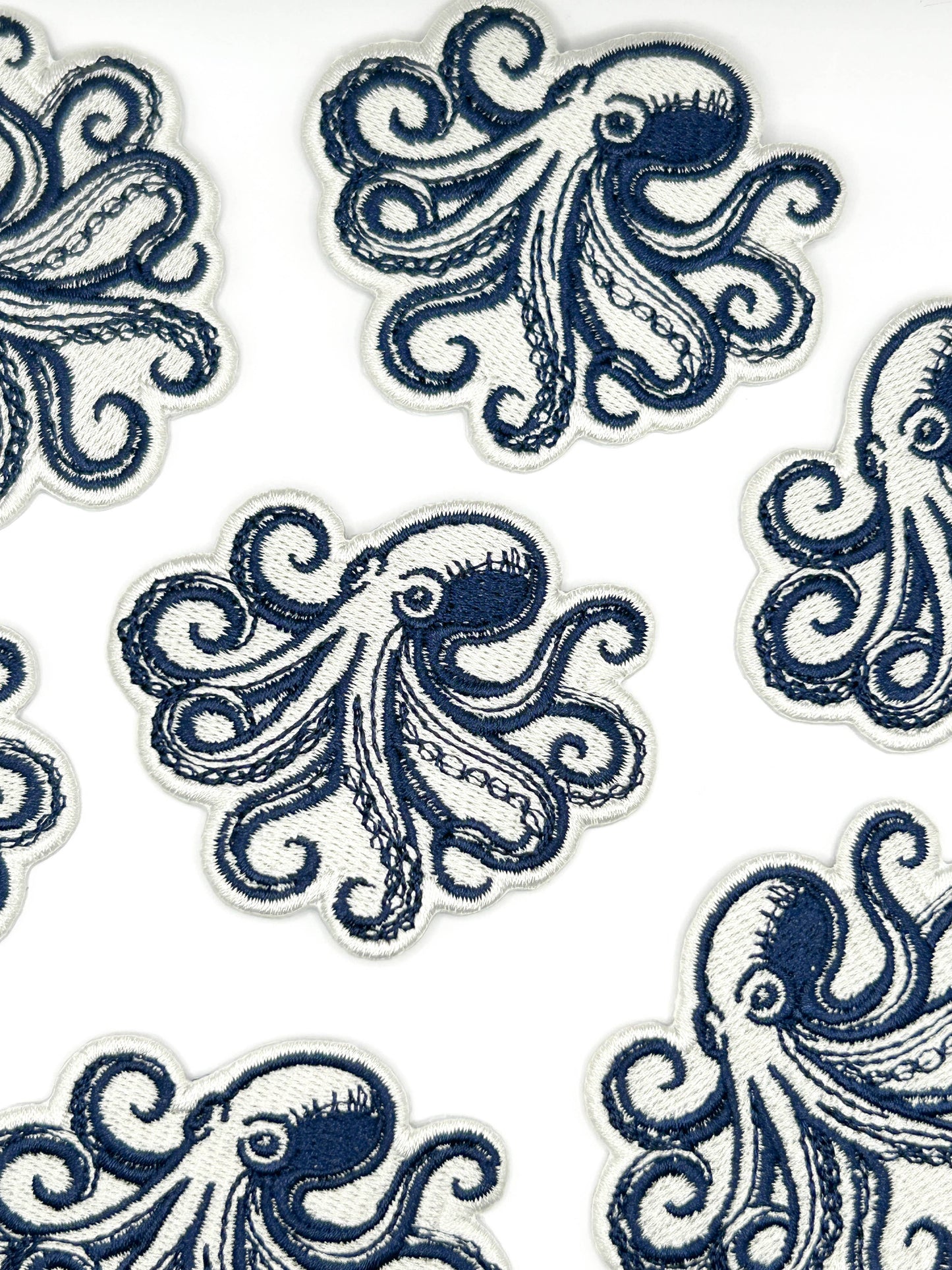 Octopus Embroidered Patch Nautical Sea Life Patch Coastal