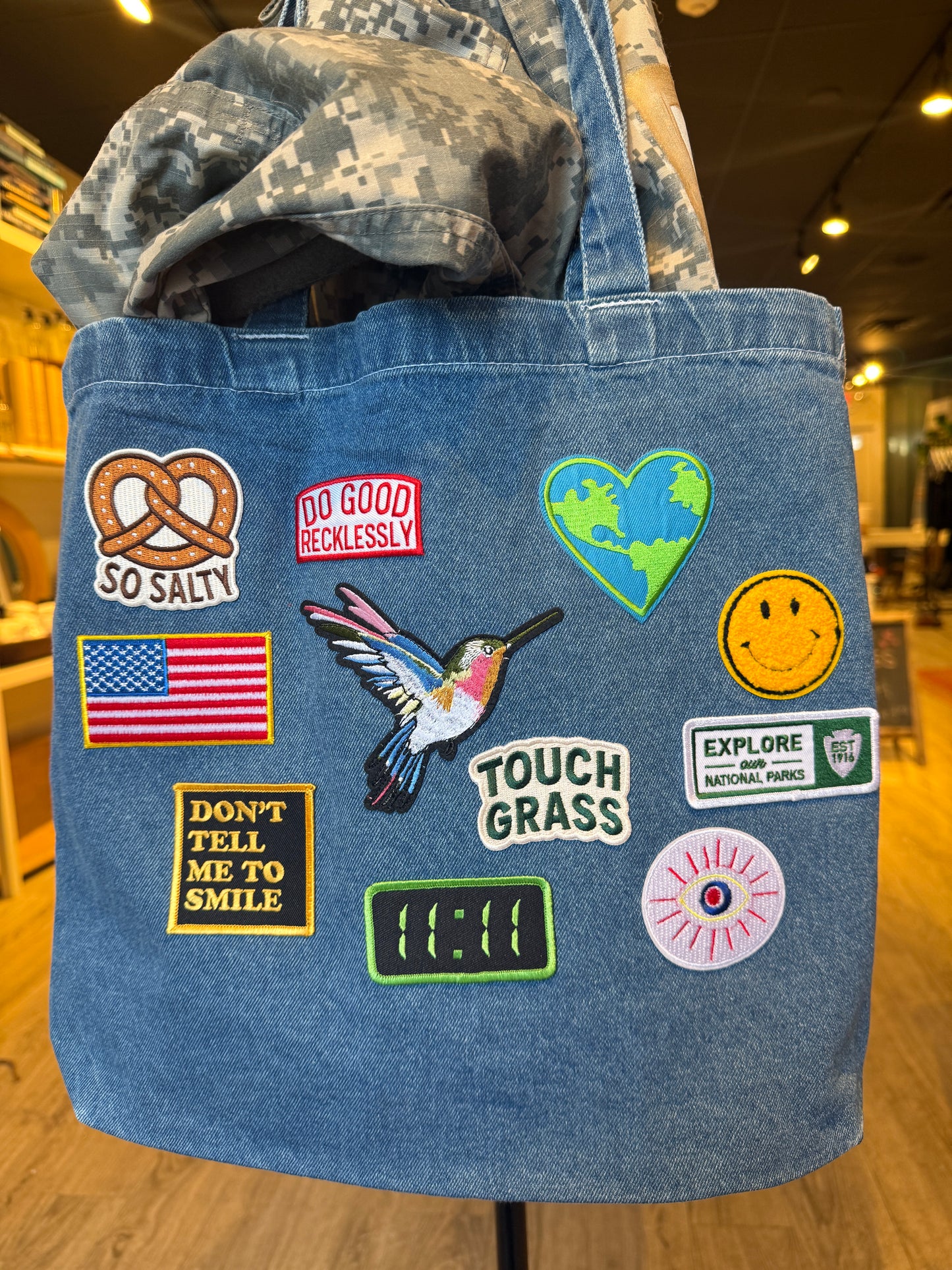 Create Your Own Custom Patch Denim Tote