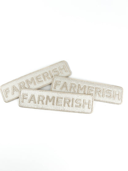 Farmerish Embroidered Iron-On Patch Homesteader Farm Garden