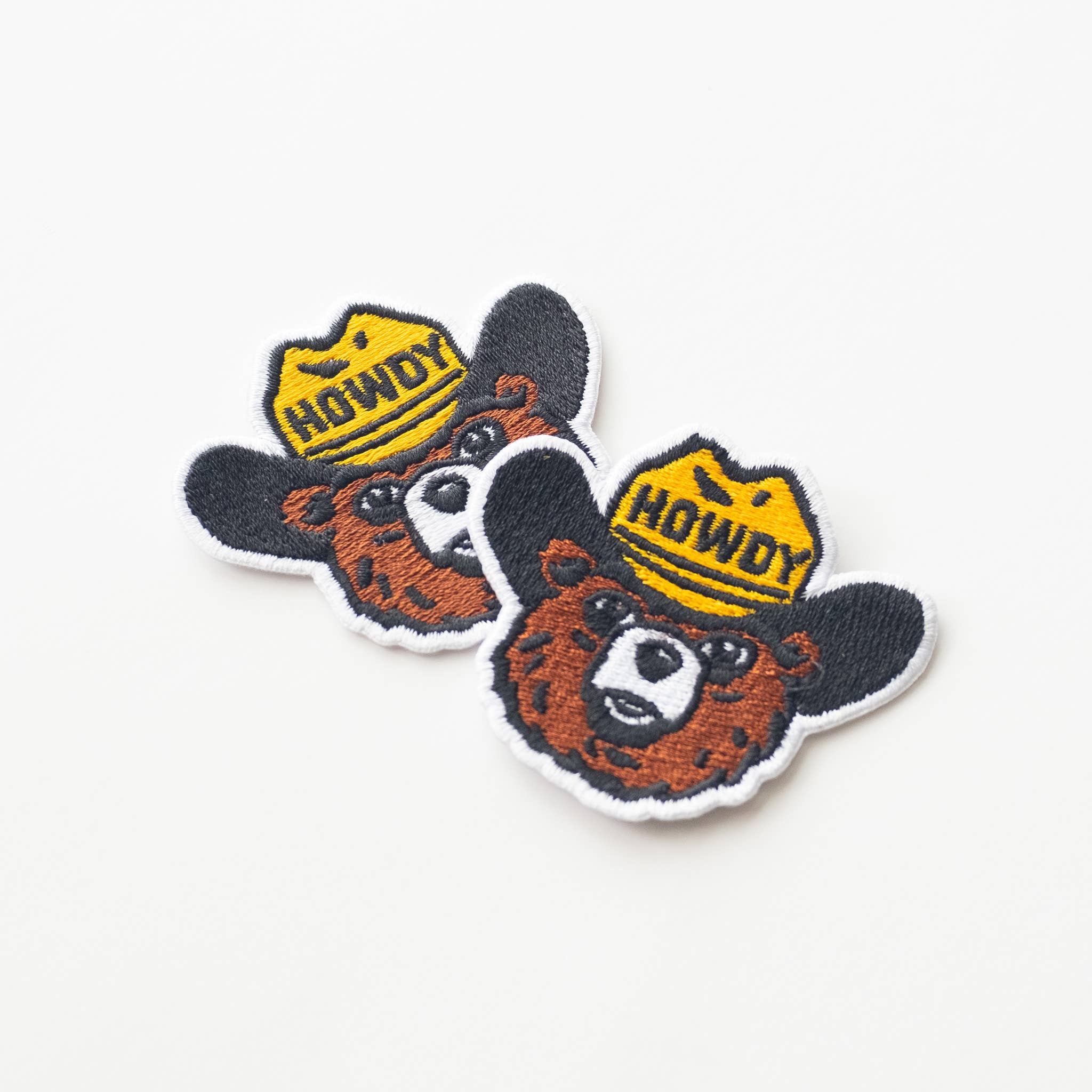 Howdy the Bear Embroidered Iron on Patch: No