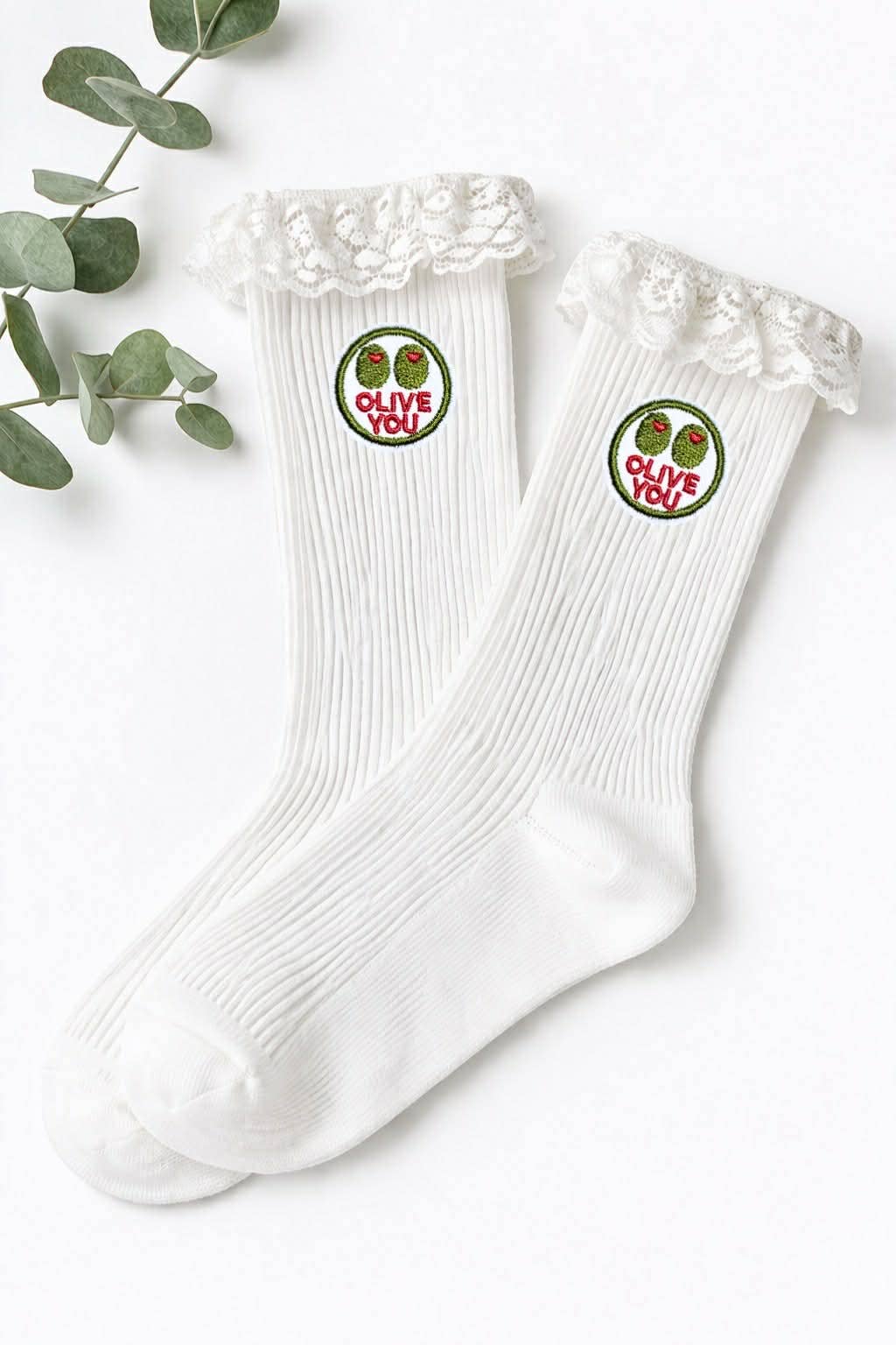 Mini Olive You Olives Embroidered Patch