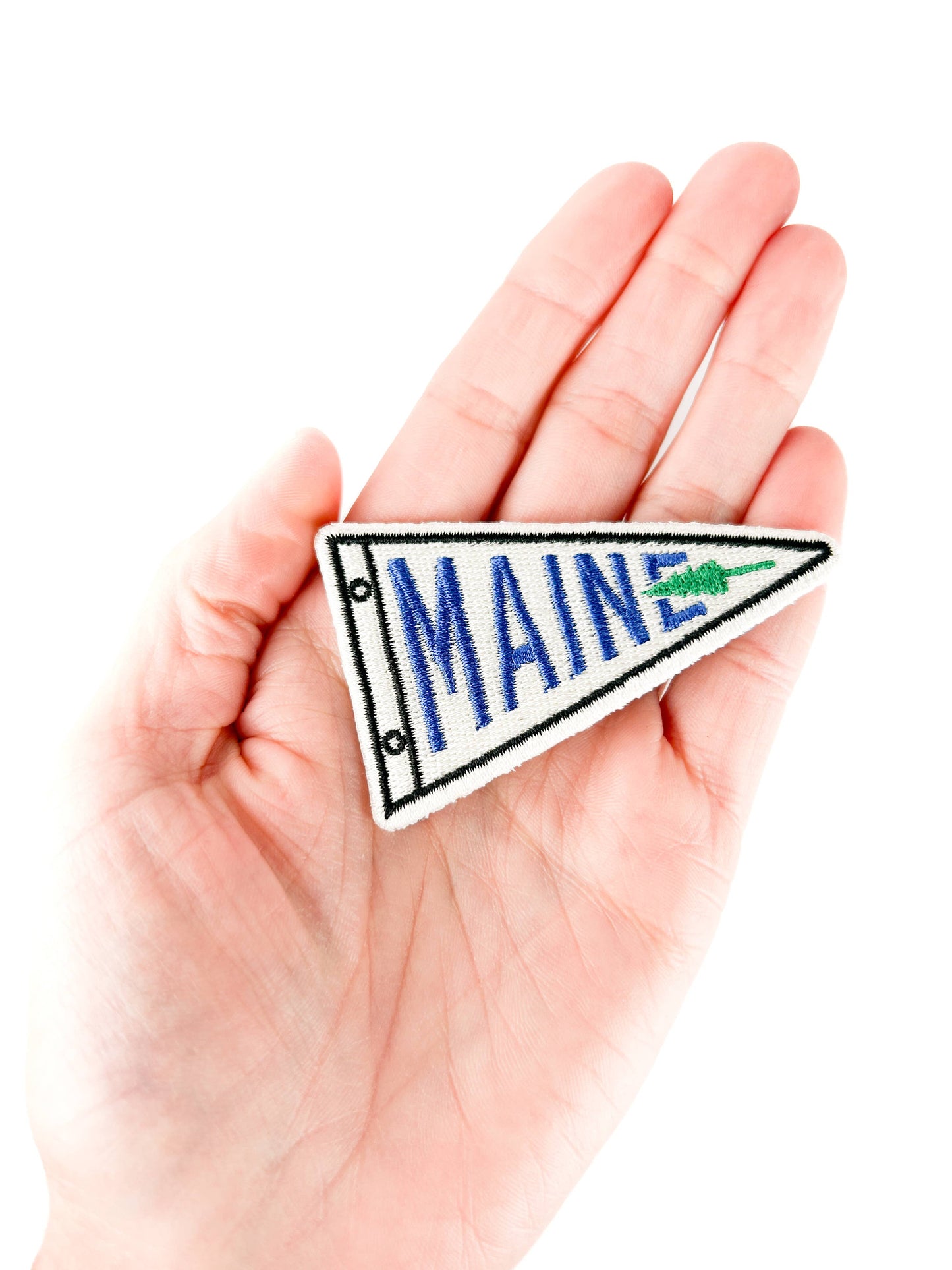 Maine Embroidered Patch State Souvenir Iron On Patch Hats