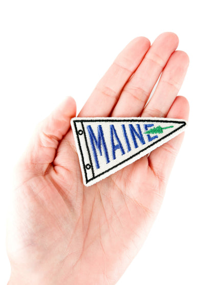 Maine Embroidered Patch State Souvenir Iron On Patch Hats