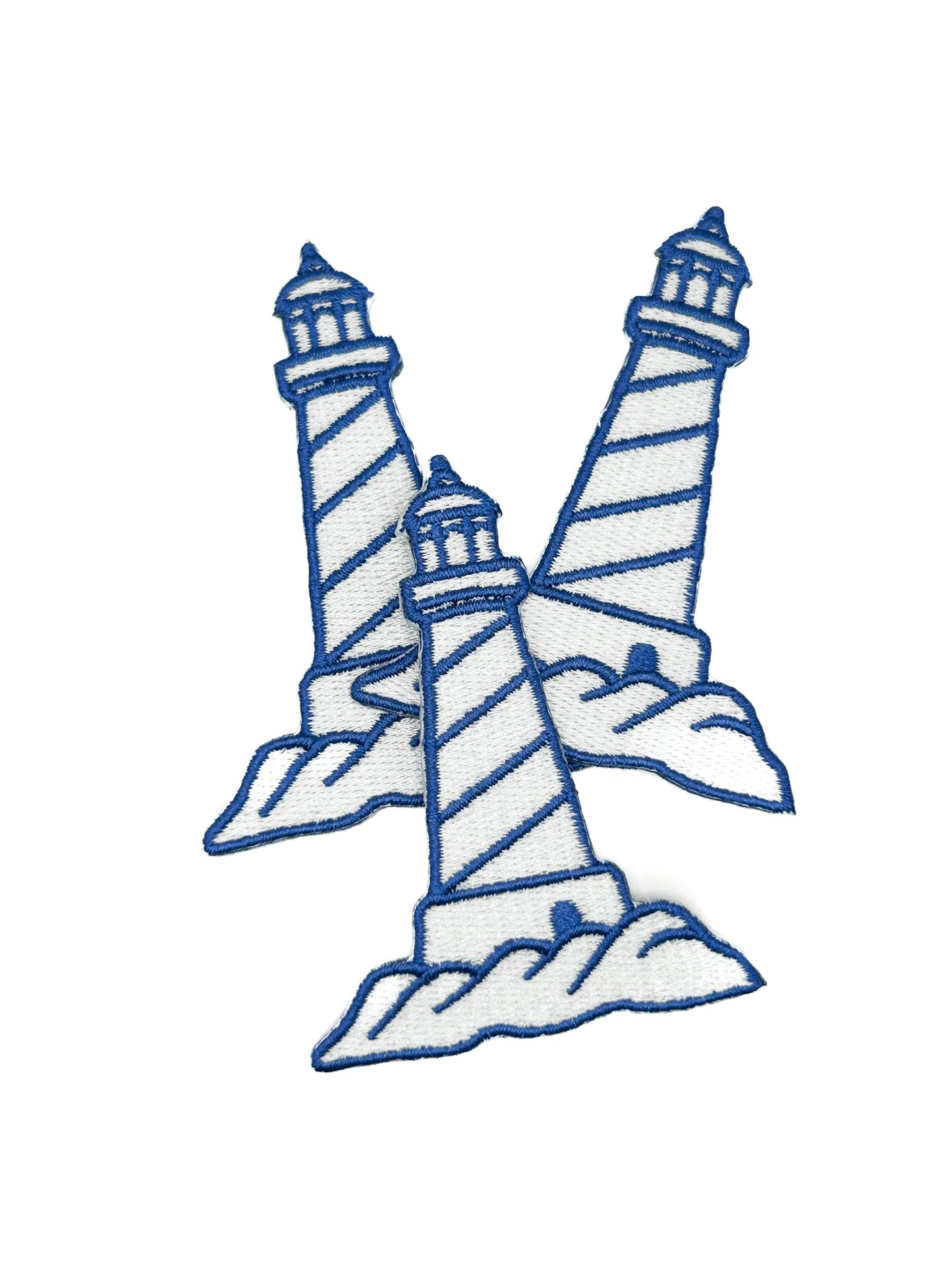 Lighthouse Embroidered Patch Coastal Nautical Beacon Patch