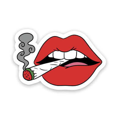 Weed Lips | Weed | Waterproof Sticker | 3"